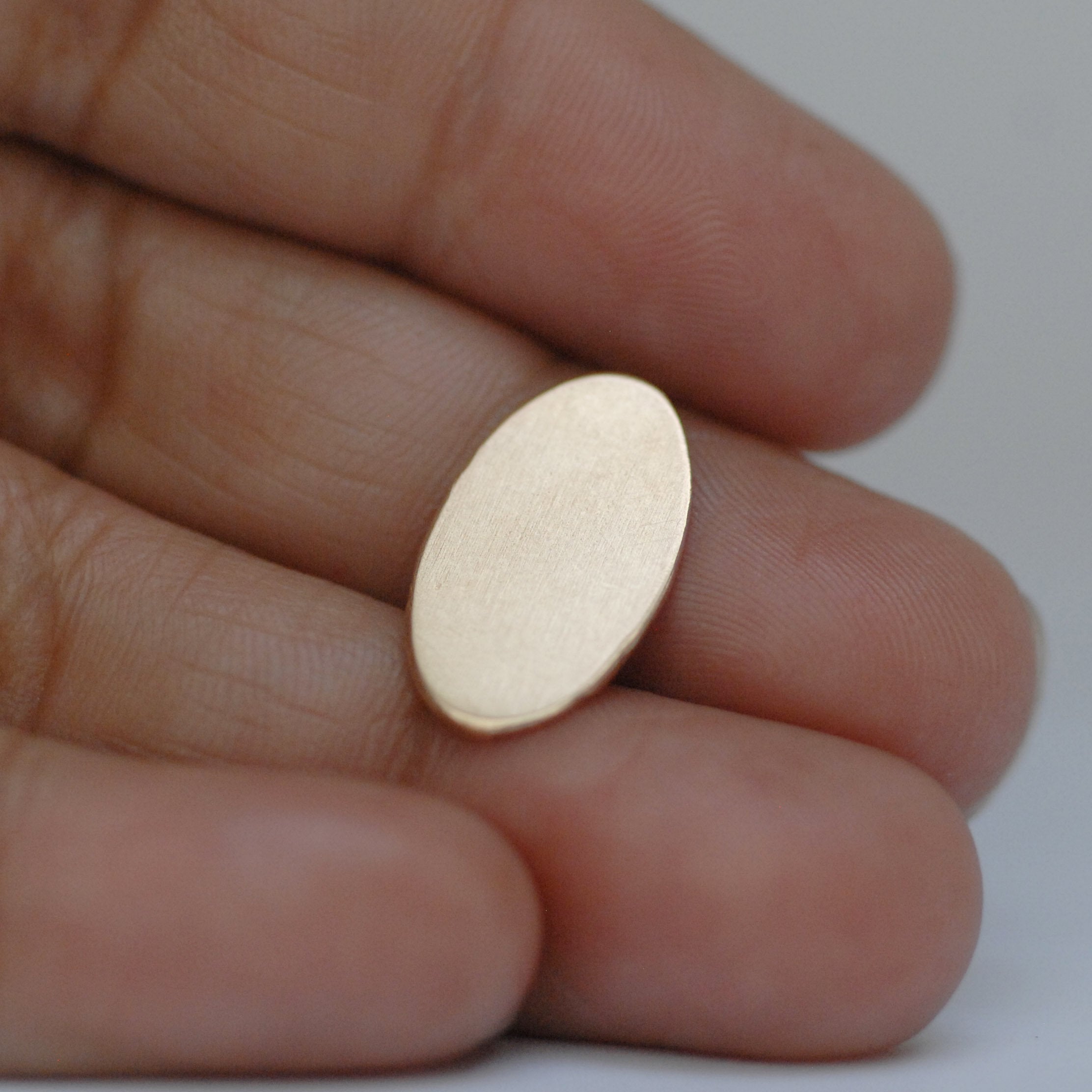 Small oval shapes 10mm x 17mm Metal blanks for making jewelry copper, brass, bronze, nickel silver, 24g 22g 20g