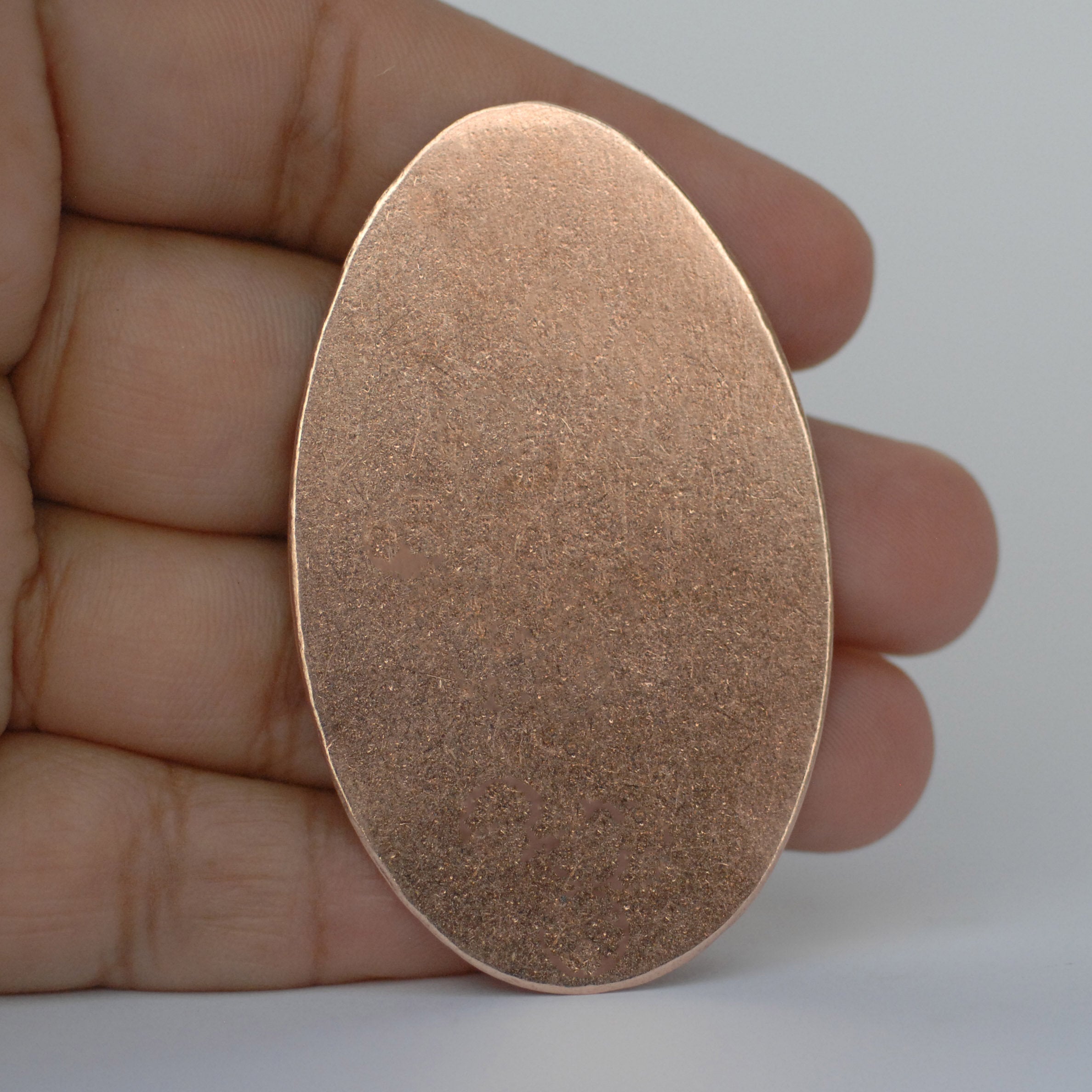 Large oval shapes, metal blanks for making jewelry 56mm x 34mm copper, brass, bronze, nickel silver 24g 22g