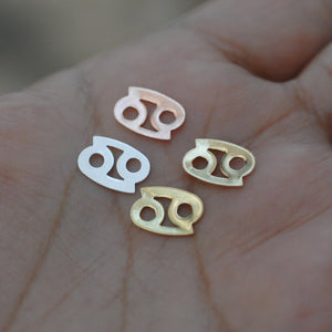 My MOST tiny Cancer zodiac sign shapes 24g Mini miniature metal blanks for making jewelry copper, brass, bronze, sterling silver 925