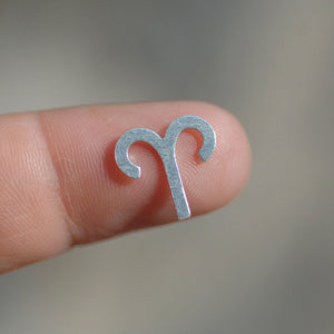 My MOST tiny Aries zodiac sign shapes 24g Mini miniature metal blanks for making jewelry copper, brass, bronze, sterling silver 925