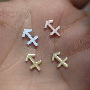 My MOST tiny Sagittarius zodiac sign shapes 24g Mini miniature metal blanks for making jewelry copper, brass, bronze, sterling silver 925