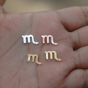 My MOST tiny Scorpio zodiac sign shapes 24g Mini miniature metal blanks for making jewelry copper, brass, bronze, sterling silver 925