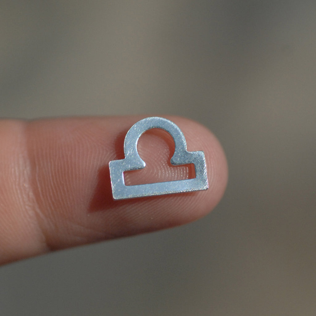 My MOST tiny Libra zodiac sign shapes 24g Mini miniature metal blanks for making jewelry copper, brass, bronze, sterling silver 925