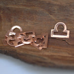 My MOST tiny Libra zodiac sign shapes 24g Mini miniature metal blanks for making jewelry copper, brass, bronze, sterling silver 925