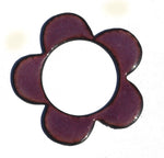 Copper Flower with Heart Shape Center Cutout for Enameling Stamping Texturing DIY