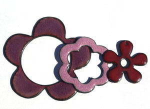 Moon Cheshire Woodgrain-Horizontal Pattern 20mm x 17.6mm for Blanks Enameling Stamping Texturing Soldering