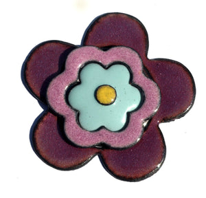 Heart in Lotus Flowers Pattern Classic Shape 24.5mm x 20.5mm 22g Blanks Cutout for Enameling Stamping Texturing Variety of Metals