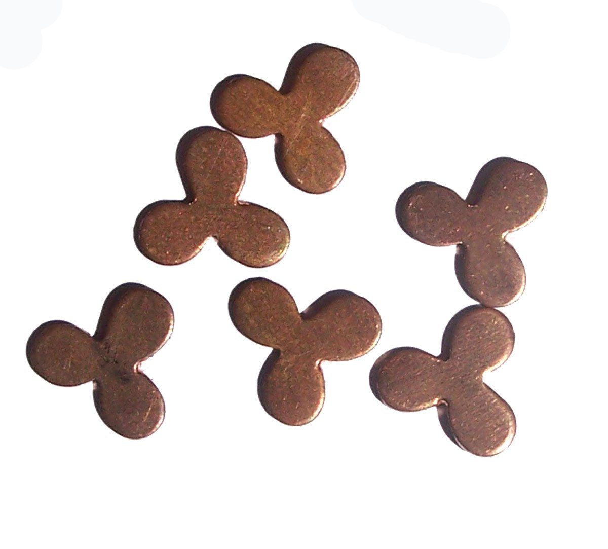 Copper Tiny Shape Clover 12.5mm Cutout Blank for Enameling Stamping Texturing Soldering Metalworking Blanks