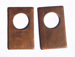 Copper Clasp 31mm x 19mm Blank Cutout with hole for Enameling Soldering Stamping Texturing - 3 pieces
