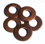 Blank Donut 20mm 20G Cutout for Enameling Stamping Texturing Charms, Variety Metals - 6 Pieces