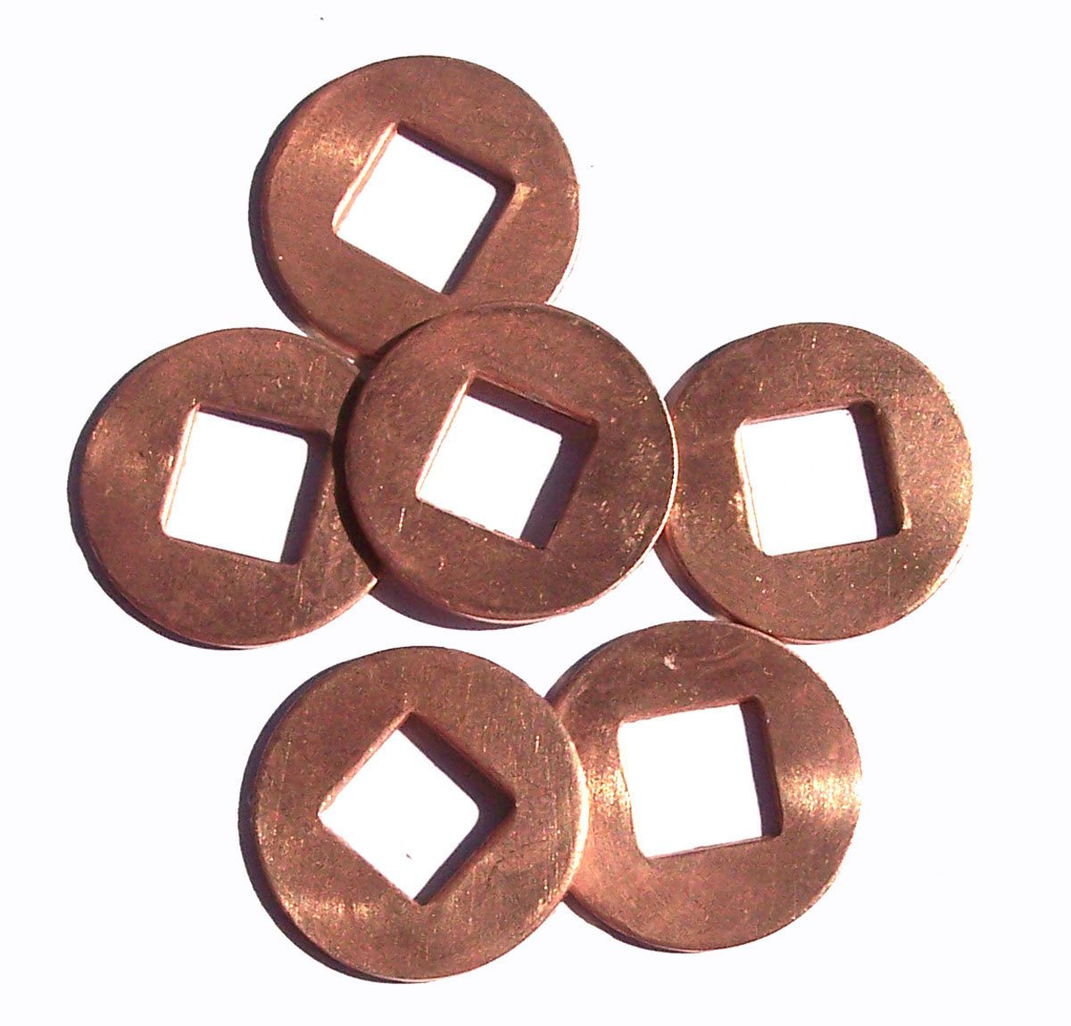 3/4 inch Copper Donut Washer 20mm Cutout for Enameling Stamping Texturing Blanks, Jewelry Supplies 20G