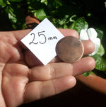 Copper 25mm Disc Blank 20G Enameling Soldering Stamping Blanks - Jewelry Supplies - 6 Pieces