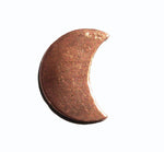 Copper Moon Lunas 20mm x 14mm Blank Cutout for Enameling Stamping Texturing Soldering Blanks  6 pieces