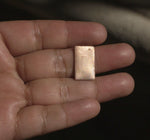 Copper Rectangle Blank Flat 22.8mm x 11.9mm for Enameling Stamping Texturing Metalworking Blalnks