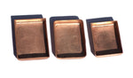 Copper Bezel Cups 24g 43 x 24mm Rectangle Blanks Cutout for Enameling DIY