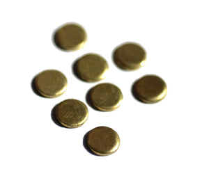16 Disc 5mm Brass 22g Circle Blank Cutout for Soldering Stamping Texturing Blanks