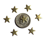 Small Star Blank Brass 10mm for Soldering Stamping Texturing  - 8  Pieces