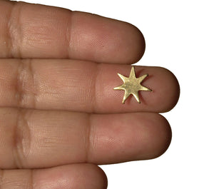 Star Fireworks Stars Blank for Soldering Stamping Texturing Soldering Blanks - Variety of Metals - 8 pieces