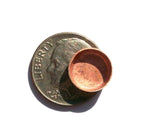 Copper Bezel Cups - 24g 10mm OD, 8.8mm Inside Dimension, 3.5mm tall for Enameling DIY