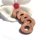 Copper Metal Donut Washer 20G 12mm Blanks Charm Cutout for Enameling Stamping Texturing Jewelry Making Variety Metals