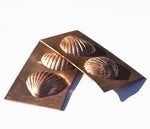 Copper Sea Shells Pair of Very Realistic 3D Blank Shape Charms Cutout Metalworking Jewelry Making  Blanks - 1 pair