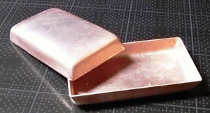 Copper Bezel Cups 24g 43 x 24mm Rectangle Blanks Cutout for Enameling DIY