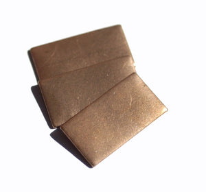 Rectangle Flat Blank 22mm x 12mm for Enameling Stamping Texturing Soldering Blanks Variety of Metals
