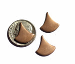 Copper Bell Shape Small Whispy Cutout for Blanks Enameling Stamping Texturing - 6 pieces