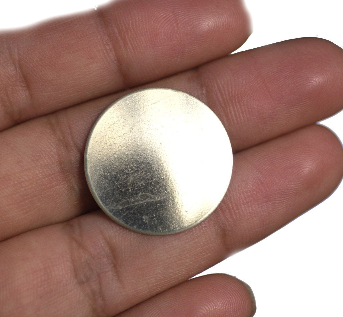 Nickel Silver 25mm Blank, Enameling Stamping Soldering Charms - Jewelry Supplies - 4 Pieces