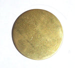 30mm Brass Disc Blank 22G Enameling Soldering Stamping Texturing Blanks - Jewelry Supplies - 5 Pieces