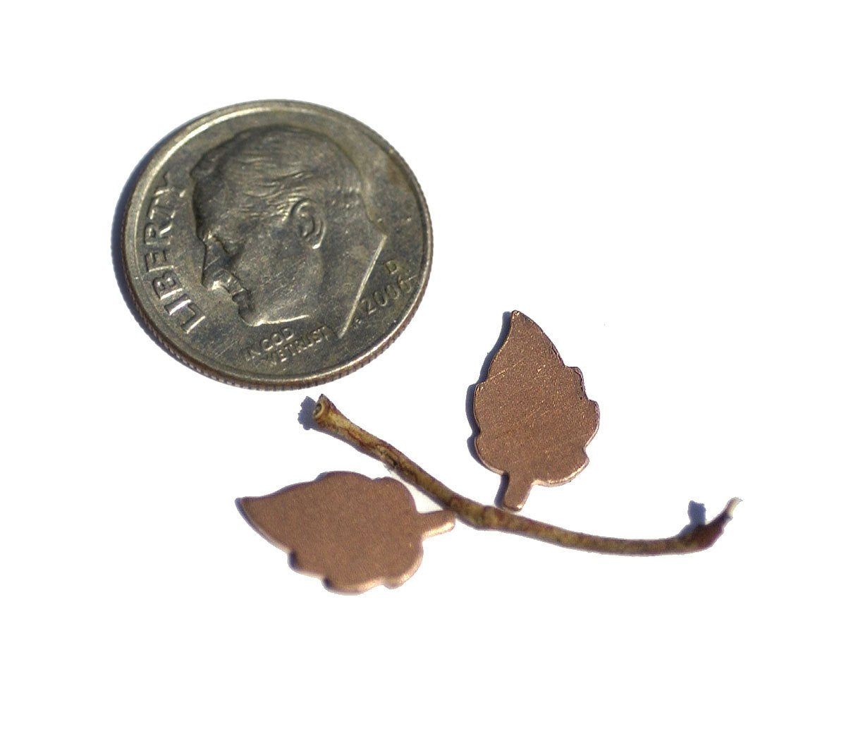 Copper Leaves Blank Shape for Texturing Soldering Enameling Blanks