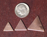 Blank Triangles 14.5mm Cutout for Enameling Stamping Texturing Soldering Blanks