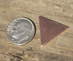 Blank Triangle 20mm for Enameling Stamping Texturing Soldering Blanks - Variety of Metals, Jewelry Supplies