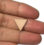 Blank Triangles 14.5mm Cutout for Enameling Stamping Texturing Soldering Blanks