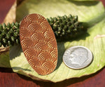 Spiral Texture Copper Oval 26g 36 x 21mm Shape Charms Cutout Blank for Enameling Solderin Pendant  Earrings Jewelry Making