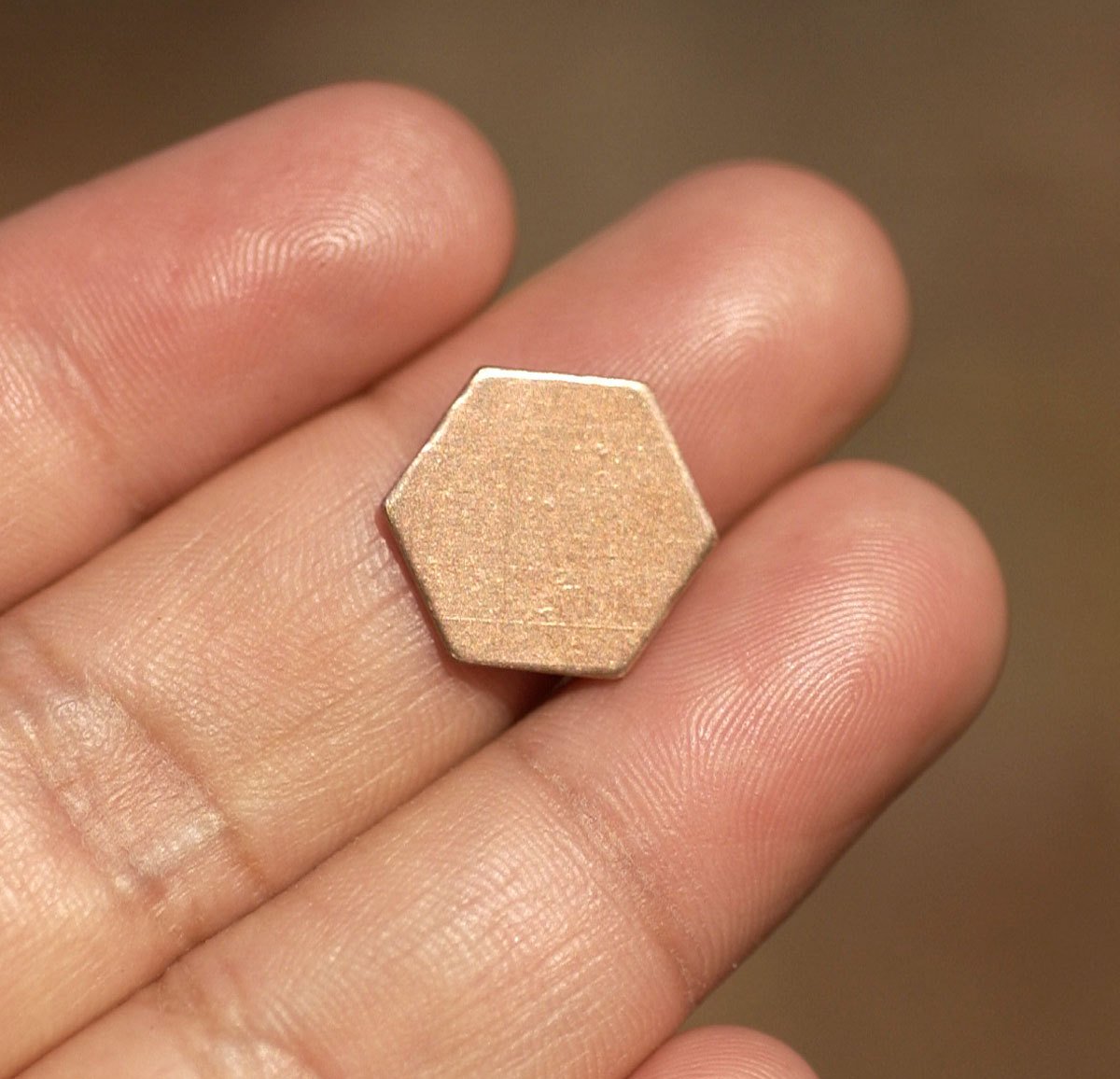 Hexagon 20g 12mm Blanks Cutout for Enameling Stamping Texturing Soldering Metalworking Blank - 6 pieces