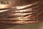 Copper Ring Stock Shank 3mm Burst Flower Textured Metal Cane Wire - Rings Bracelets Pendants Metalwork