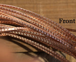 Copper Ring Stock Shank 3mm Honeycomb Textured Metal Cane Wire - Rings Bracelets Pendants Metalwork