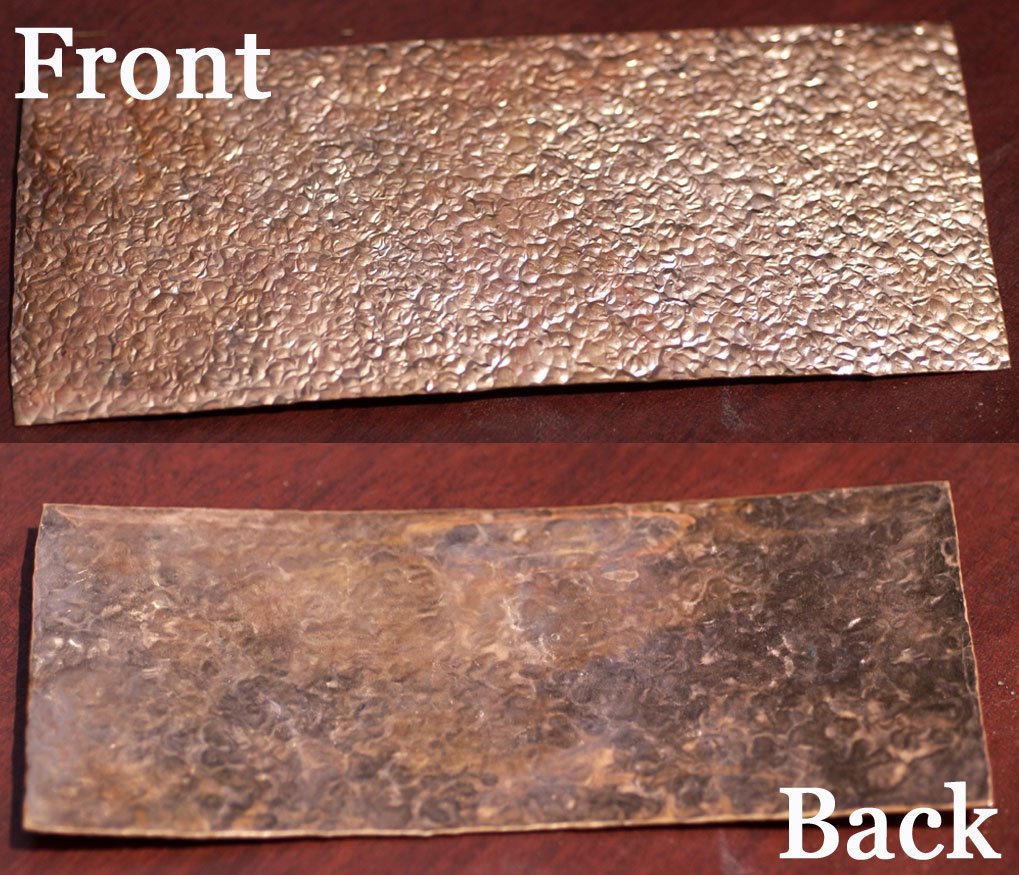 Copperlab, LLC 6x 6 Hammered/Textured Copper Sheet Made from 16oz Copper (24 Gauge) 1