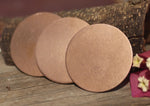 38mm Copper Disc 24G Enameling Stamping Texturing Blank, Metalworking Supplies - 5 Pieces