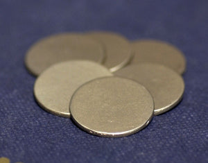 Nickel Silver 18mm Disc Round Metal Blanks, Metalworking Supplies - 4 Pieces