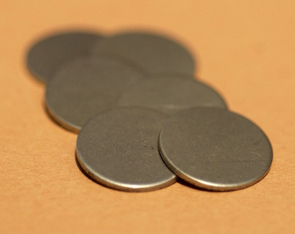 Disc Round 15mm Nickel Silver Blank 20g Charms for Jewelry Making Metalworking - 8 pieces