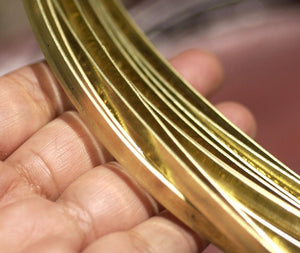 Brass Ring Stock Shank 5.7mm Lg Flourish Textured Metal Cane Wire - Rings Bracelets Pendants Metalwork