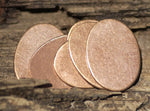 Copper Blank 21mm x 16mm 24g Oval Shape for Blanks Enameling Stamping Texturing