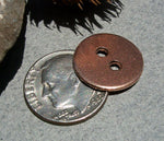 Buttons with two Holes 15mm 20g Blanks Cutout for Enameling Stamping Texturing 11/16 inch Variety Metals