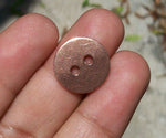 Buttons with two Holes 15mm 20g Blanks Cutout for Enameling Stamping Texturing 11/16 inch Variety Metals
