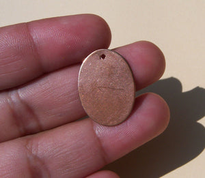 Copper Ovals Blanks 21mm x 16mm 24g Oval Shape for Enameling Stamping Texturing Blanks
