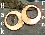 Bezel Cups Blank- 30g 20mm OD, 1.5mm tall for Enameling, Resin, Epoxy - 4 pieces
