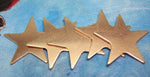 Star shapes - metal blanks 23mm for jewelry making, copper, brass, bronze, or nickel