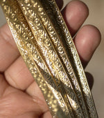 Bronze Ring Stock Shank 4.5mm Sm Flourish Textured Metal Wire - Rings Bracelets Pendants Metalwork